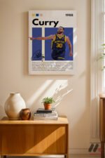 Curry Basketbol Posteri Duvar Tablosu, Spor Severlere Hediye - Görsel 8