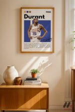 Durant Basketbol Posteri Duvar Tablosu, Spor Severlere Hediye - Görsel 4