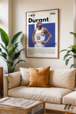 Durant Basketbol Posteri Duvar Tablosu, Spor Severlere Hediye - Görsel 6