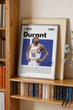 Durant Basketbol Posteri Duvar Tablosu, Spor Severlere Hediye - Görsel 2