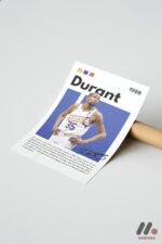 Durant Basketbol Posteri Duvar Tablosu, Spor Severlere Hediye - Görsel 7