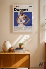 Durant Basketbol Posteri Duvar Tablosu, Spor Severlere Hediye - Görsel 8