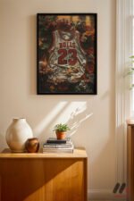 Vintage Basketbol Forması Duvar Tablosu, Spor Severlere Hediye