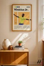 Vinicius Jr Futbol Posteri Duvar Tablosu, Spor Severlere Hediye - Görsel 4