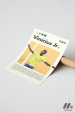 Vinicius Jr Futbol Posteri Duvar Tablosu, Spor Severlere Hediye - Görsel 7