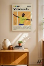 Vinicius Jr Futbol Posteri Duvar Tablosu, Spor Severlere Hediye - Görsel 8