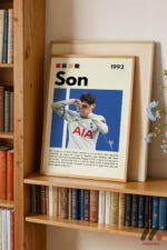 Son Heung-min Futbol Posteri Duvar Tablosu, Spor Severlere Hediye - Görsel 5