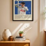 Son Heung-min Futbol Posteri Duvar Tablosu, Spor Severlere Hediye