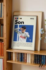 Son Heung-min Futbol Posteri Duvar Tablosu, Spor Severlere Hediye - Görsel 2