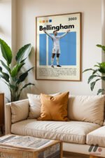 Bellingham Futbol Posteri Duvar Tablosu, Spor Severlere Hediye - Görsel 6