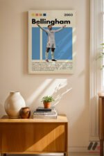 Bellingham Futbol Posteri Duvar Tablosu, Spor Severlere Hediye - Görsel 8