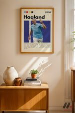 Haaland Futbol Posteri Duvar Tablosu, Spor Severlere Hediye - Görsel 4