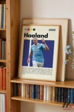 Haaland Futbol Posteri Duvar Tablosu, Spor Severlere Hediye - Görsel 5