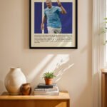 Haaland Futbol Posteri Duvar Tablosu, Spor Severlere Hediye