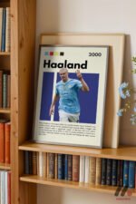 Haaland Futbol Posteri Duvar Tablosu, Spor Severlere Hediye - Görsel 2