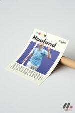 Haaland Futbol Posteri Duvar Tablosu, Spor Severlere Hediye - Görsel 7