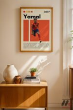 Yamal Futbol Posteri Duvar Tablosu, Spor Severlere Hediye - Görsel 4