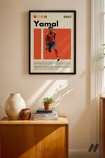 Yamal Futbol Posteri Duvar Tablosu, Spor Severlere Hediye