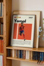 Yamal Futbol Posteri Duvar Tablosu, Spor Severlere Hediye - Görsel 2