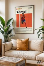 Yamal Futbol Posteri Duvar Tablosu, Spor Severlere Hediye - Görsel 3