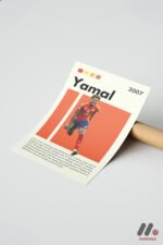 Yamal Futbol Posteri Duvar Tablosu, Spor Severlere Hediye - Görsel 7