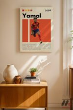 Yamal Futbol Posteri Duvar Tablosu, Spor Severlere Hediye - Görsel 8