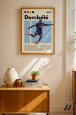 Dembele Futbol Posteri Duvar Tablosu, Spor Severlere Hediye - Görsel 4