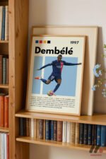 Dembele Futbol Posteri Duvar Tablosu, Spor Severlere Hediye - Görsel 5