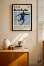 Dembele Futbol Posteri Duvar Tablosu, Spor Severlere Hediye
