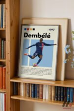 Dembele Futbol Posteri Duvar Tablosu, Spor Severlere Hediye - Görsel 2
