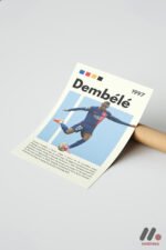 Dembele Futbol Posteri Duvar Tablosu, Spor Severlere Hediye - Görsel 7