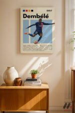 Dembele Futbol Posteri Duvar Tablosu, Spor Severlere Hediye - Görsel 8