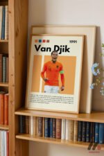 Van Dijk Futbol Posteri Duvar Tablosu, Spor Severlere Hediye - Görsel 5