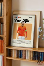 Van Dijk Futbol Posteri Duvar Tablosu, Spor Severlere Hediye - Görsel 2