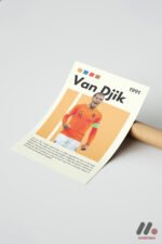 Van Dijk Futbol Posteri Duvar Tablosu, Spor Severlere Hediye - Görsel 7