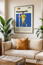 Hummels Futbol Posteri Duvar Tablosu, Spor Severlere Hediye - Görsel 3