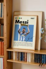 Messi Futbol Posteri Duvar Tablosu, Spor Severlere Hediye - Görsel 5