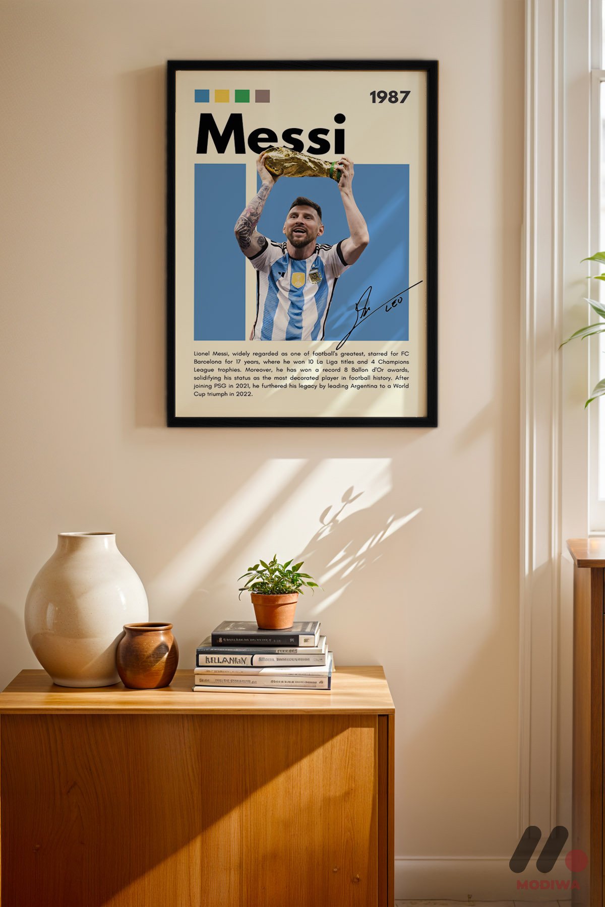 mdw-tbl-0906_ab4-3.jpg Messi Futbol Posteri Duvar Tablosu, Spor Severlere Hediye - Görsel 1