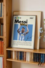 Messi Futbol Posteri Duvar Tablosu, Spor Severlere Hediye - Görsel 2