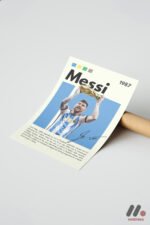 Messi Futbol Posteri Duvar Tablosu, Spor Severlere Hediye - Görsel 7