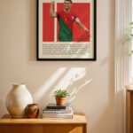 Ronaldo Futbol Posteri Duvar Tablosu, Spor Severlere Hediye