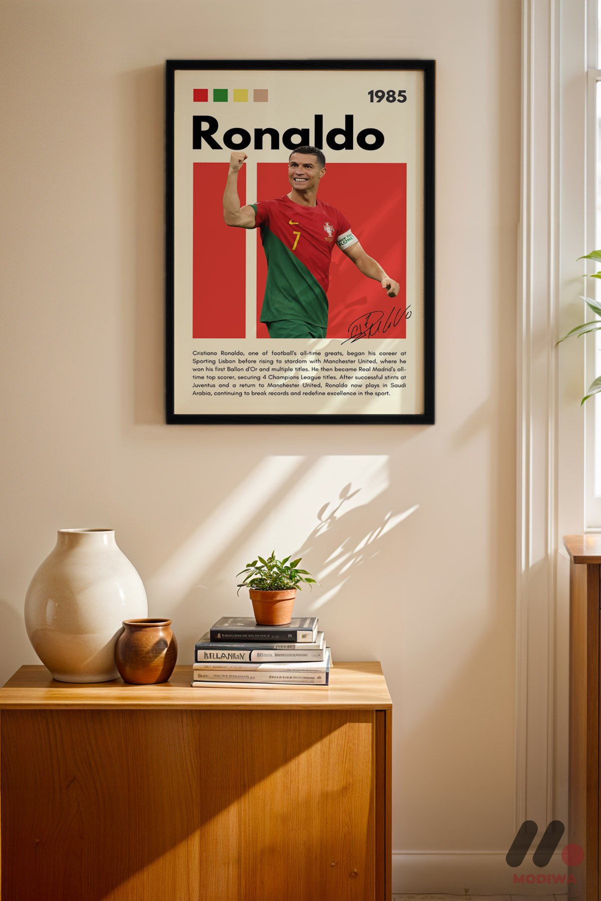 mdw-tbl-0908_ab4-3.jpg Ronaldo Futbol Posteri Duvar Tablosu, Spor Severlere Hediye - Görsel 1