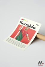 Ronaldo Futbol Posteri Duvar Tablosu, Spor Severlere Hediye - Görsel 7