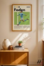 Foden Futbol Posteri Duvar Tablosu, Spor Severlere Hediye - Görsel 4