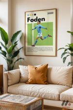 Foden Futbol Posteri Duvar Tablosu, Spor Severlere Hediye - Görsel 6
