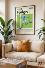 Foden Futbol Posteri Duvar Tablosu, Spor Severlere Hediye - Görsel 3