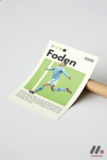 Foden Futbol Posteri Duvar Tablosu, Spor Severlere Hediye - Görsel 7