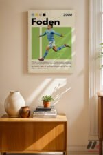 Foden Futbol Posteri Duvar Tablosu, Spor Severlere Hediye - Görsel 8