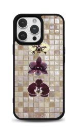 Mozaik Orkide Glossy Telefon Kılıfı