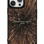 Altın Işıltı Motto Glossy Telefon Kılıfı